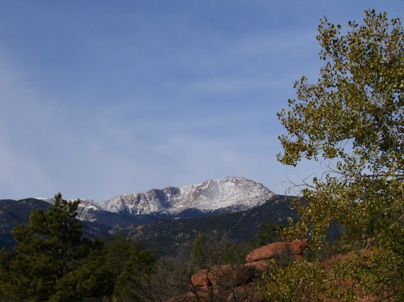 Pikes Peak from Garden of the Gods Park