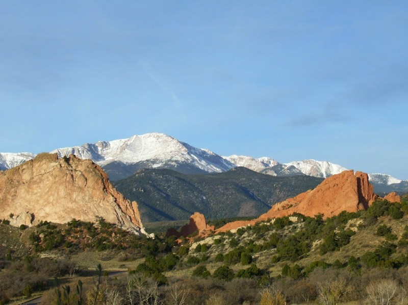 Pikes Peak from Garden of the Gods Park